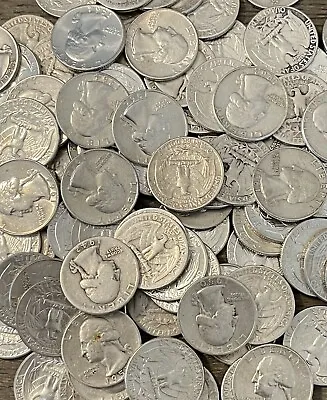 $6.75 • Buy Washington Quarters, 90% Silver 1932 - 1964, Circulated, Choose How Many!