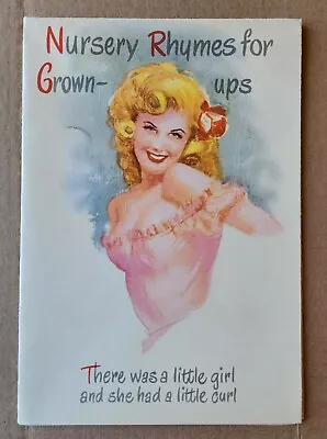 Earl MacPherson Foldout Greeting Card Pin-up Nursery Rhymes For Grown-ups 1940's • $10.50
