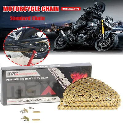 420 Motorcycle Chain 120 Links With 1 Connecting Link 110cc 125cc Dirt Bike ATV • $18.92