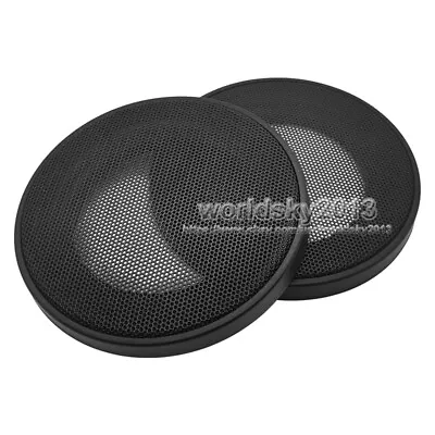 2pcs 3.5  Inch Speaker Grill Cover Decorative Circle Metal Mesh Protective Net • $7.98
