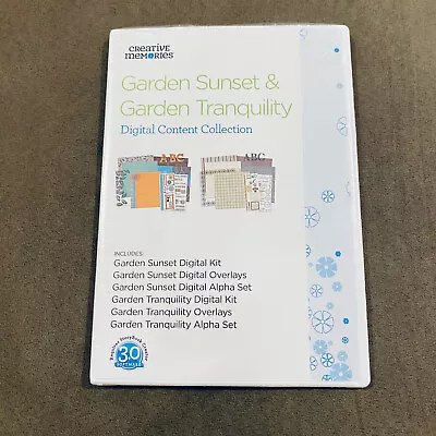 New Sealed Creative Memories Garden Sunset Tranquil Digital Content Software CD  • $19.99