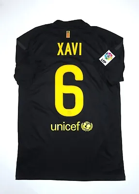 2011-2012 Nike FC Barcelona Xavi Hernandez Black Away Jersey Shirt Kit Maglia • $349.99