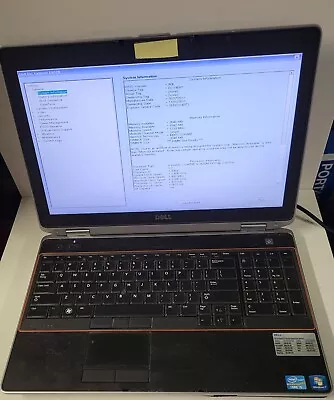 Dell LATITUDE E6520 15.5  Core I5 2520M 8 GB RAM Working No HD Smashed Backcas • $58.60