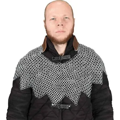 Butted Chainmail Mantle With Dagged Edges SCA Cosplay LARP Role Play Wearable • $89.99