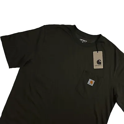 £21.49 • Buy Carhartt WIP Pocket T Shirt Cyprus Green New