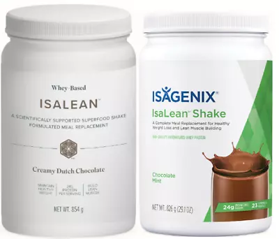 2 X Isagenix Protein Shake Canister  Chocolate & Choc Meal Replacement • $154.83