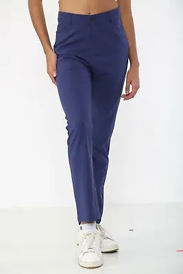 £5.99 • Buy Ladies Ex M&S Stretch Work Trousers High Waist Pants Skinny Leg Summer Clothes