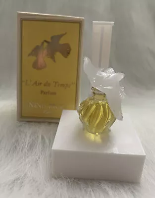 L'AIR DU TEMPS By NINA RICCI 1/9 Oz Duel Doves Mini PARFUM Bottle NIB • $16.99