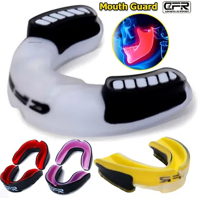 Mouth Guard Gel Gum Shield Case Teeth Grinding Boxing MMA Sports MouthPiece Case • $7.99