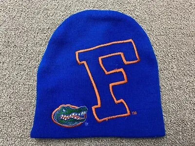 Florida Gators Beanie Knit Starter Winter Cap Hat Blue Orange University VTG • $34.99