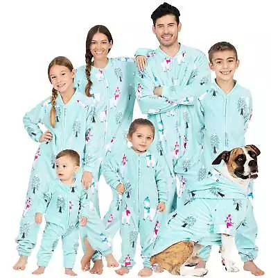 Footed Pajamas -Family Matching Llamas Footless Hoodie Chenille One Piece • $34.95