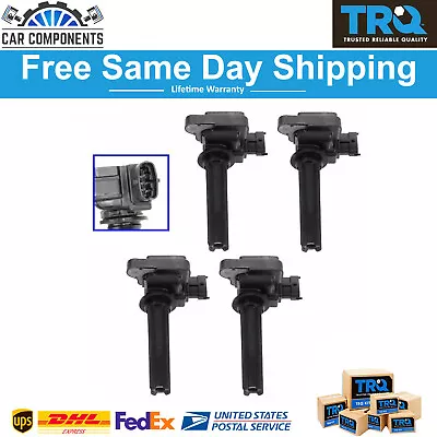 TRQ New Ignition Coil Pack Kit Set Of 4 For 2003-2011 Saab 9-3 2.0L Turbo • $99.95