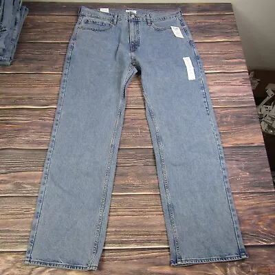 Denizen Levi's NEW NWT Mens 285 Relaxed 36x32 Light Blue Denim Jeans Straight • $19.99