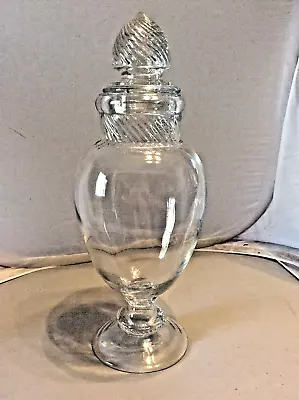 $125 • Buy Antique 16 Inch Tiffin Dakota Apothecary Candy Jar