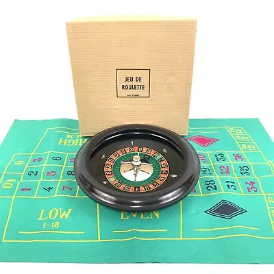 Vintage Jeu De Roulette Wheel Casino Game Made In France #7616 • $47.49