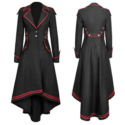 2024 New European And American Punk Retro Medieval Women Coat Tuxedo S-3XL • $35.23