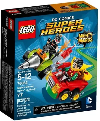 Lego DC Comics Super Heroes Mighty Micros Robin Vs Bane 76062 • $49