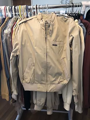 Members Only Vintage 1980s Full Zip Beige Lightweight Bomber Jacket Size 42 NWT • $39.99