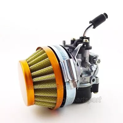 Racing Carb Carburetor Air Filter 50cc-80cc 2 Stroke Gas Motorized Bike Bicycle  • $27.45