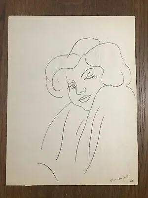 Henri MATISSE Original Lithograph  Expression-2  Limited Edition Plate Signed • $189