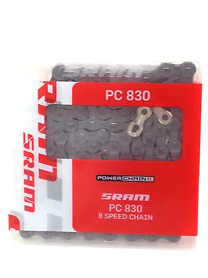 SRAM PC-830 BICYCLE BIKE 1/2X3/32 CHAIN 7/8 Speed New • $15.75