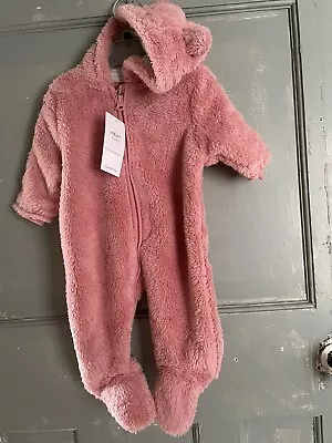 Brand New Baby Girls Next All In One Fleece Suit Age Up To 3 Months • £9