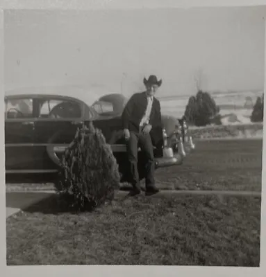 Vintage 1960 Original Photo “Dad 1960” Inscription / Classic Antique Old Cars • $5
