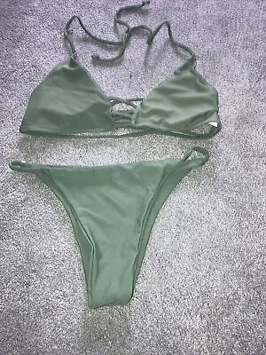 Zaful Bikini Green M Bit Of Stitching Is Loose • £3