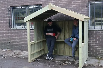 Shelter Smoking Shelter Garden Shade Outdoor Canopy Uk Ban Vaping Area Ash Tray • £599