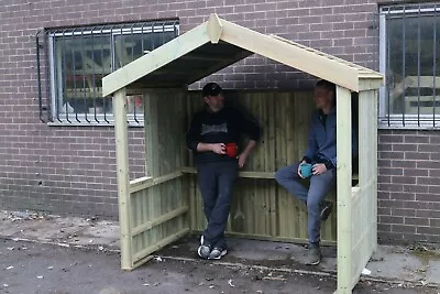 Shelter Smoking Shelter Garden Shade Outdoor Canopy Uk Ban Vaping Area Ash Tray • £599