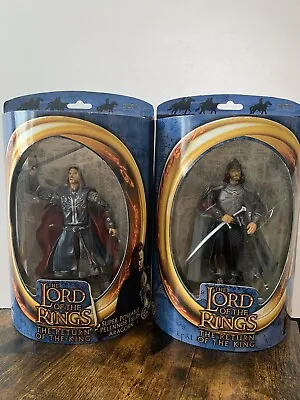 Toy Biz X2 Aragorn Lord Of The Rings Return Of The King Action Figure • £30