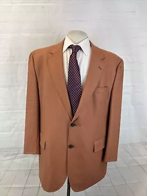 SPRING/SUMMER Jos A. Bank Men's Peach Orange Wool Blazer 48L $395 • $90.04