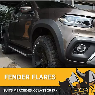 Matte Black Fender Flares For Mercedes Benz X-class X Class 2017 + Wheel Arch • $339