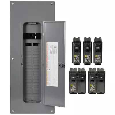 Square D 200-Amp Indoor Main Breaker Load Center Panel Box 80-Circuit 40-Space • $281.40