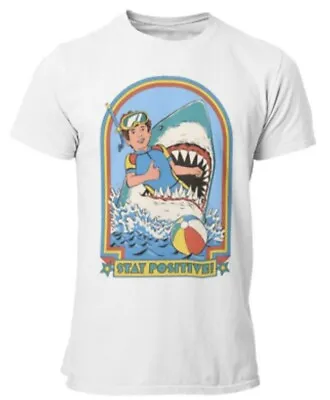 Jaws T-Shirt Amity Cartoon Japanese Film Movie Horror Action Cosplay Retro Gift • £6.99