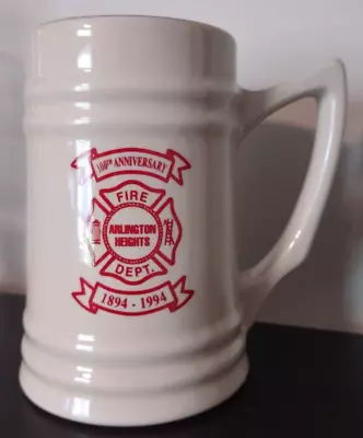 Arlington Heights IL Fire Department 100th Anniversary Ceramic Mug Stein • $15.99