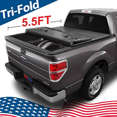 FRP Hard Tri-Fold Bed Cover Tonneau Cover For 2004-2014 Ford F150 5.5FT Truck • $419.99