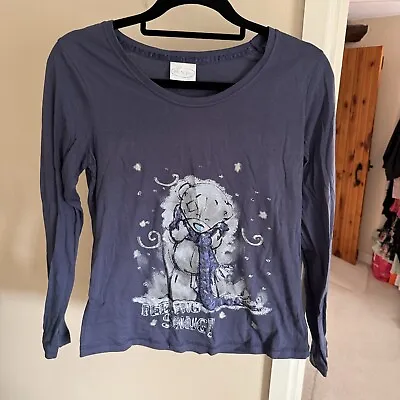 Tesco Navy ‘Me To You’ Bed T Shirt Size 8-10 • £2.50