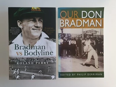 $32.99 • Buy 2x Bradman Cricket Books - Bodyline Roland Perry & Our Don Philip Derriman