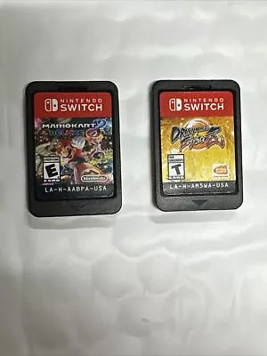 Mario Kart 8 Deluxe And Dragonball Fighter 2 Nintendo Switch Cartridge Only • $29.99