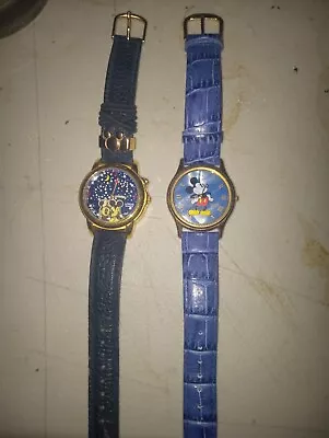 2  Disney Lorus Mickey & Minnie Mouse Musical Melody Watch 1  Retired • $50