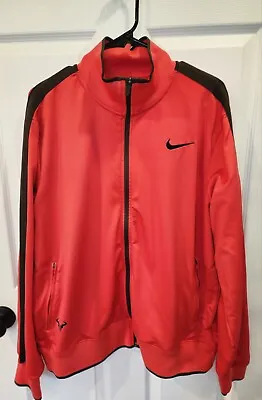 Nike Rafa Nadal Court Mens Mediun Tennis Jacket US Open Champ Orange • $35