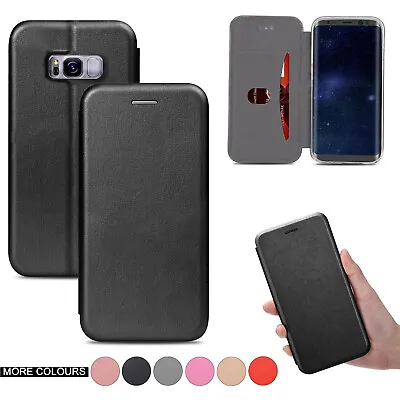 Case For Samsung Galaxy S9 S8 Plus A3 A5 J3 J5 Leather Flip Wallet Phone Cover • £2.69