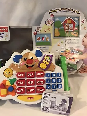 $7.99 • Buy V- Fisher Price Laugh, Smile & Learn Conputer L3480 (missing Disk)