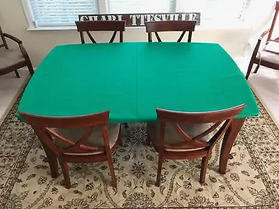 $80 • Buy CARD Table Cover - Poker Felt Tablecloth For Round Or Square Table.  Fs 