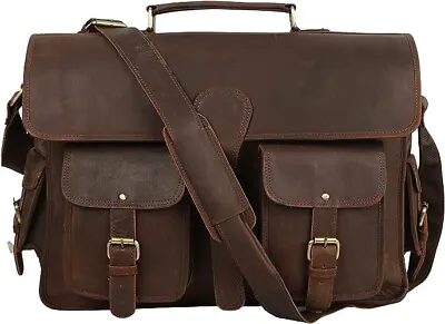Handmade 18 Inch Messenger Bag Briefcase Satchel Shoulder Bag For Men & Women • $84.99