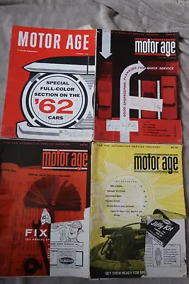 4 Issues Of MOTOR AGE - October 1961 December 1962 April 1963 May 1963 • $4