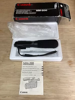 Canon MM-200 Stereo Mixing Microphone For Video Camera | With Box & Manual • $30