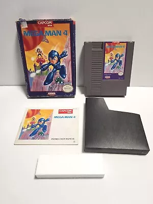 Mega Man 4 (Nintendo 1992) NES CIB Complete TESTED Authentic • $249.99