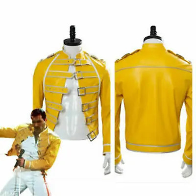 $72 • Buy Queen Lead Vocals Freddie Mercury Cosplay Wembley On Stage Costume Jacket Only